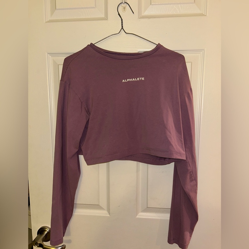Cropped alphalete long sleeve
